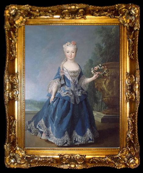 framed  Alexis Simon Belle Portrait of Mariana Victoria of Spain, ta009-2
